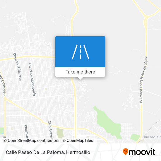 Calle Paseo De La Paloma map