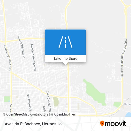 Avenida El Bachoco map