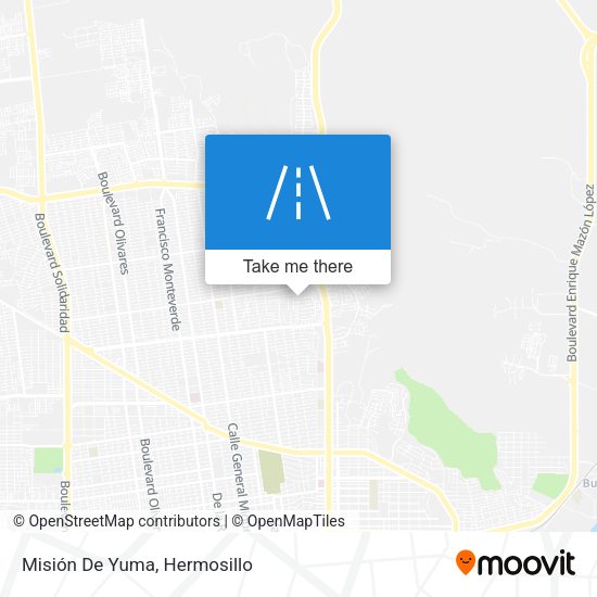Misión De Yuma map