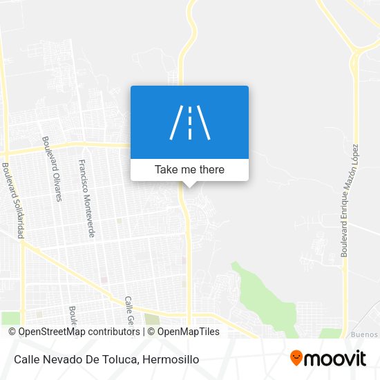 Calle Nevado De Toluca map