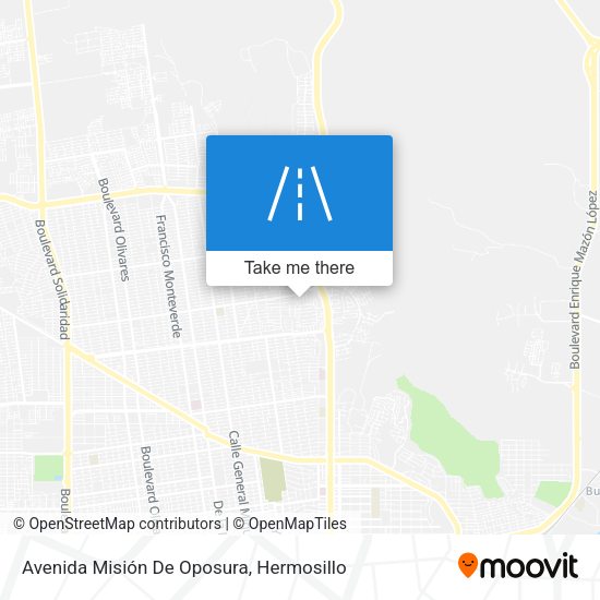 Avenida Misión De Oposura map