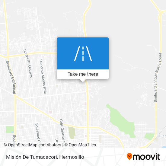 Misión De Tumacacori map