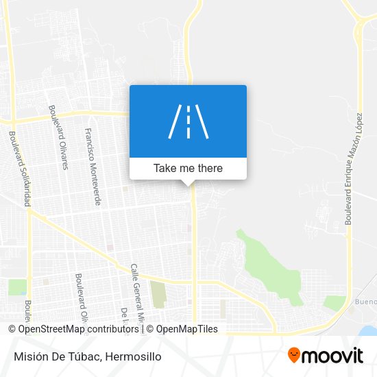 Mapa de Misión De Túbac