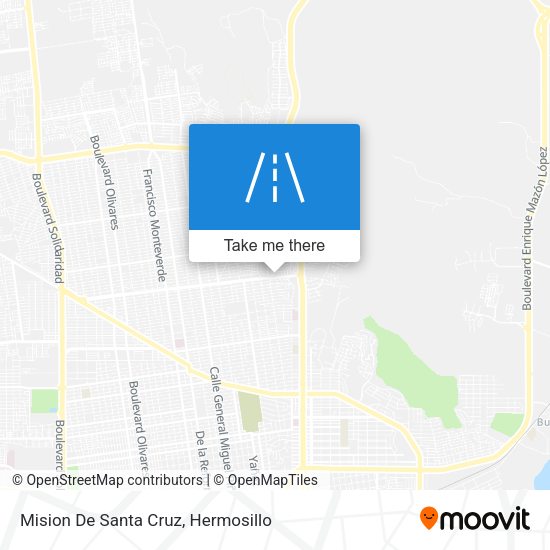 Mision De Santa Cruz map