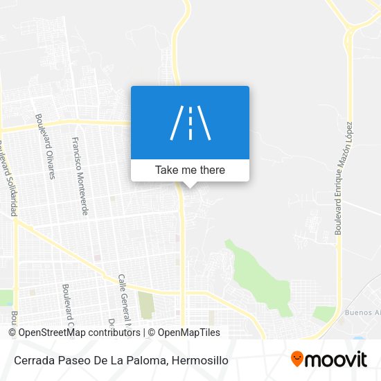 Cerrada Paseo De La Paloma map