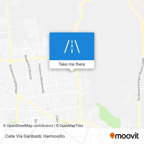 Calle Vía Garibaldi map