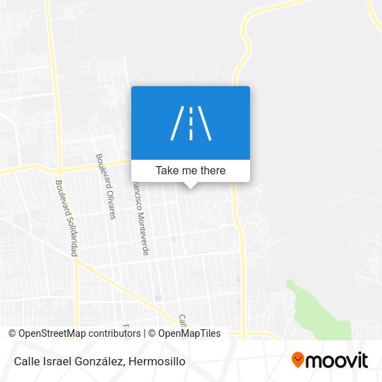 Mapa de Calle Israel González
