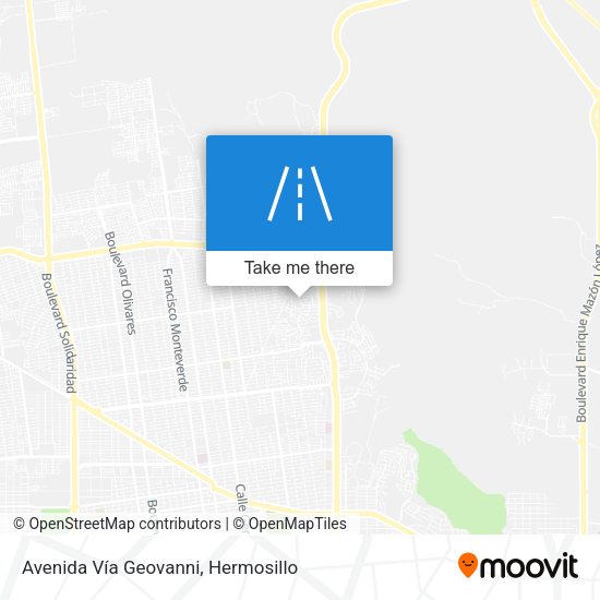 Mapa de Avenida Vía Geovanni
