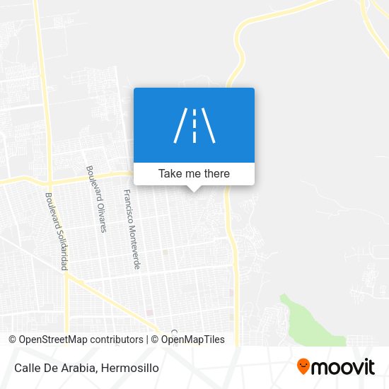 Mapa de Calle De Arabia