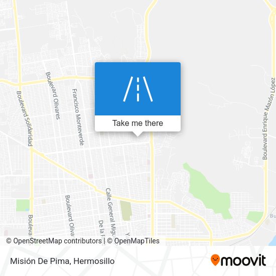Misión De Pima map