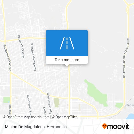 Misión De Magdalena map