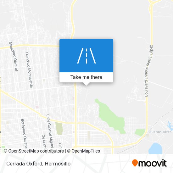 Mapa de Cerrada Oxford