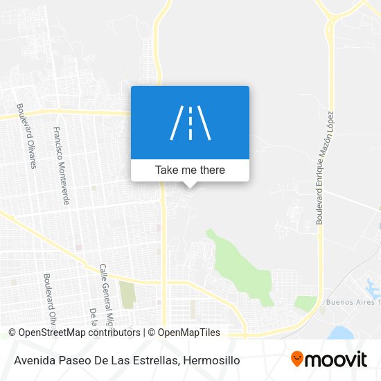 Avenida Paseo De Las Estrellas map