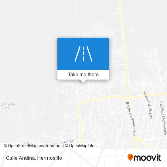 Calle Andina map