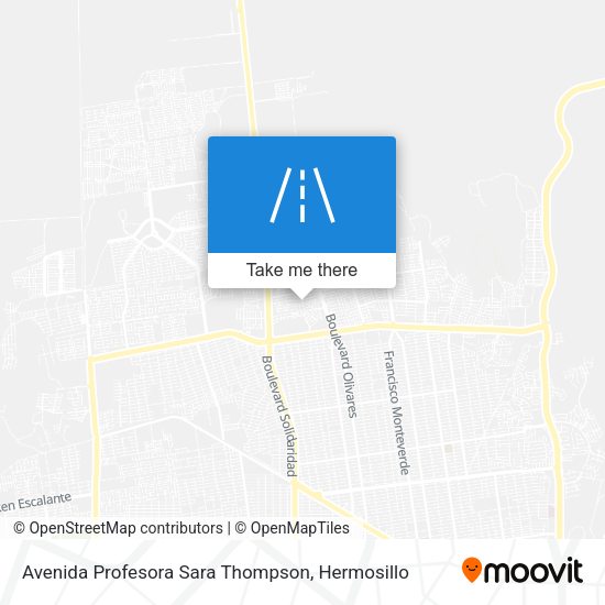 Avenida Profesora Sara Thompson map