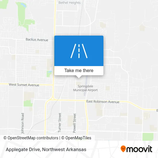 Applegate Drive map