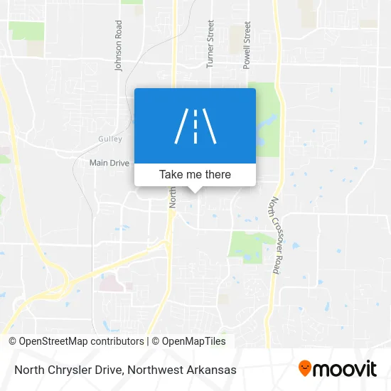 North Chrysler Drive map