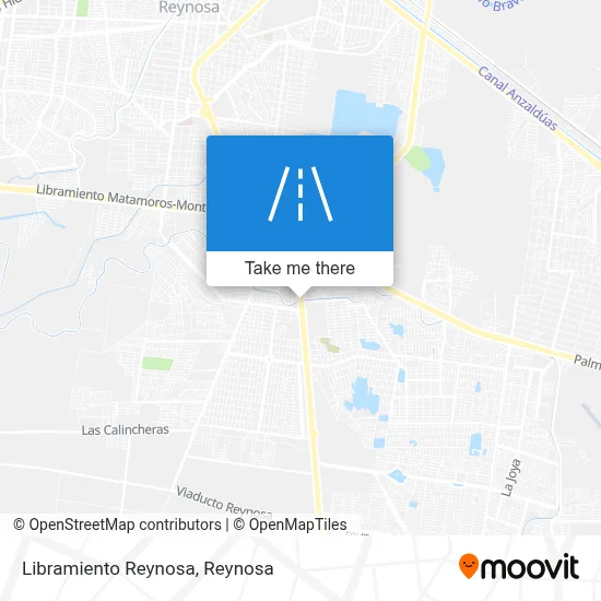 Libramiento Reynosa map