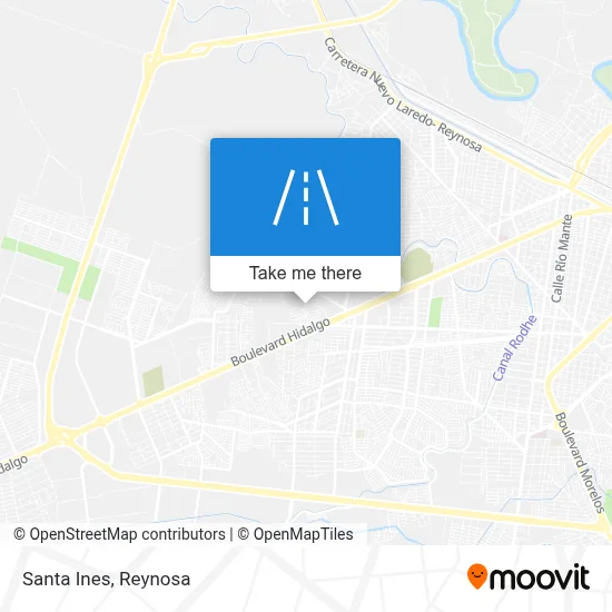 Santa Ines map