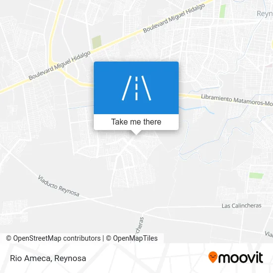 Rio Ameca map
