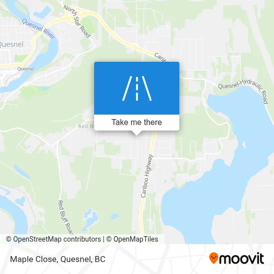Maple Close map