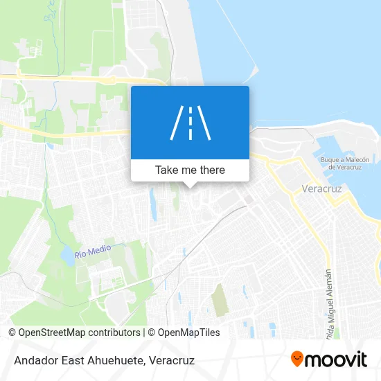 Andador East Ahuehuete map