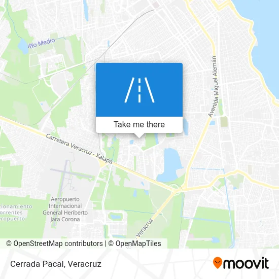 Cerrada Pacal map