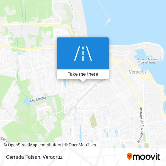 Cerrada Faisan map