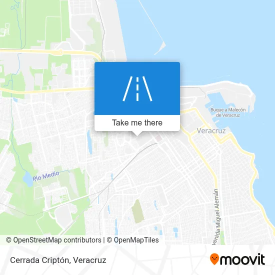 Cerrada Criptón map