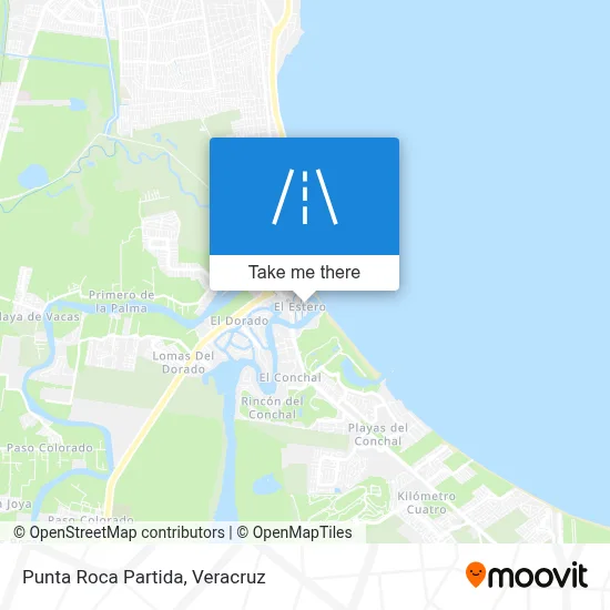 Punta Roca Partida map