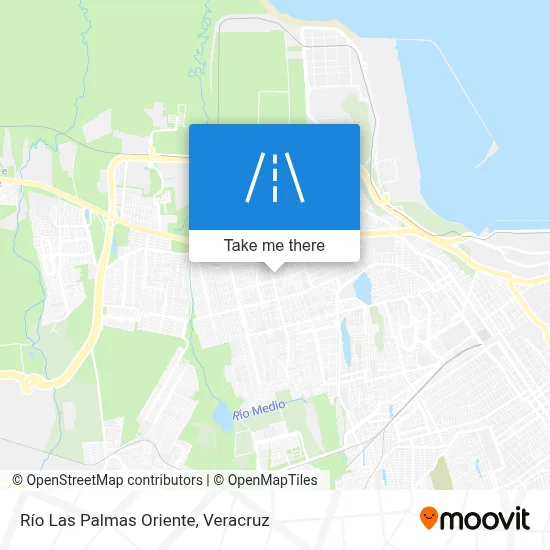 Río Las Palmas Oriente map