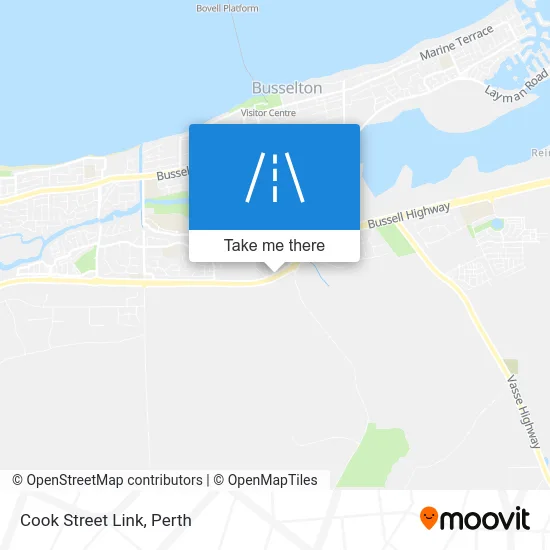 Mapa Cook Street Link