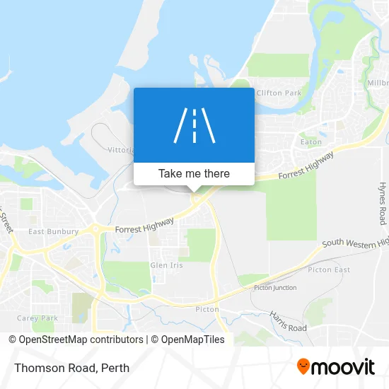 Mapa Thomson Road