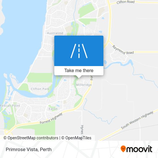 Primrose Vista map
