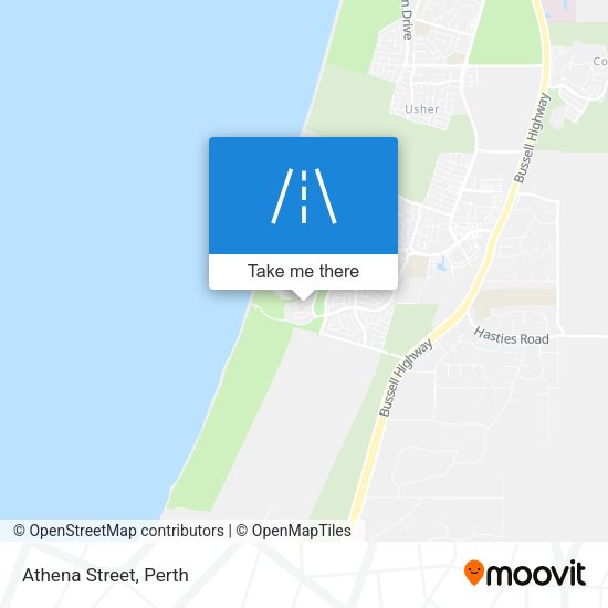 Athena Street map
