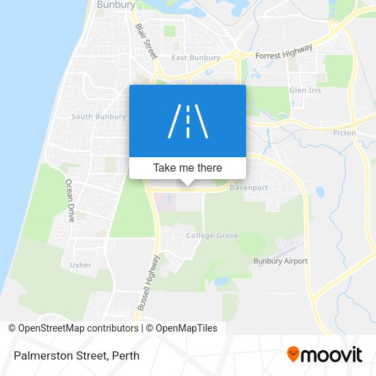 Palmerston Street map