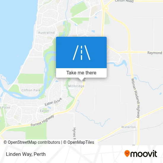 Mapa Linden Way