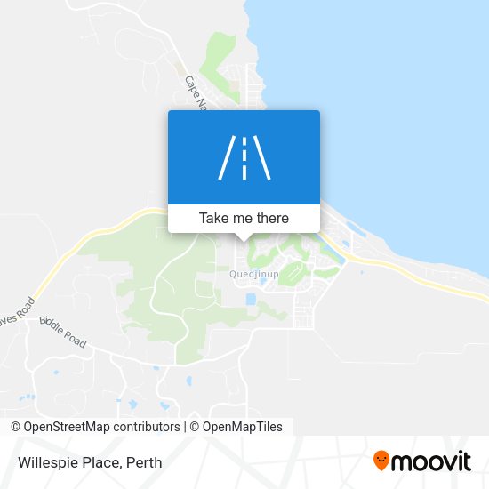 Willespie Place map