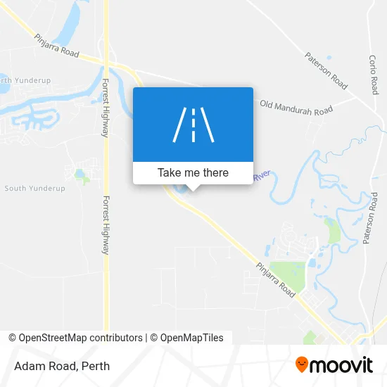 Mapa Adam Road