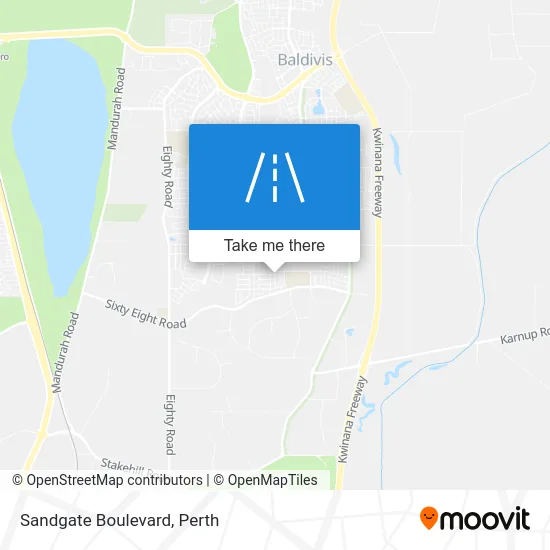 Mapa Sandgate Boulevard