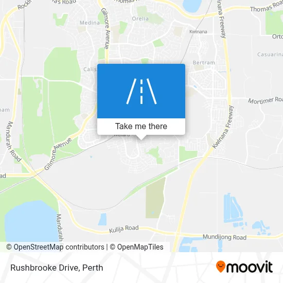 Mapa Rushbrooke Drive