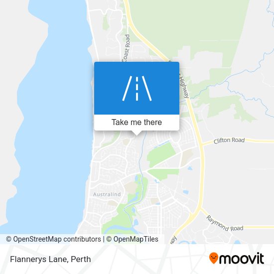Flannerys Lane map