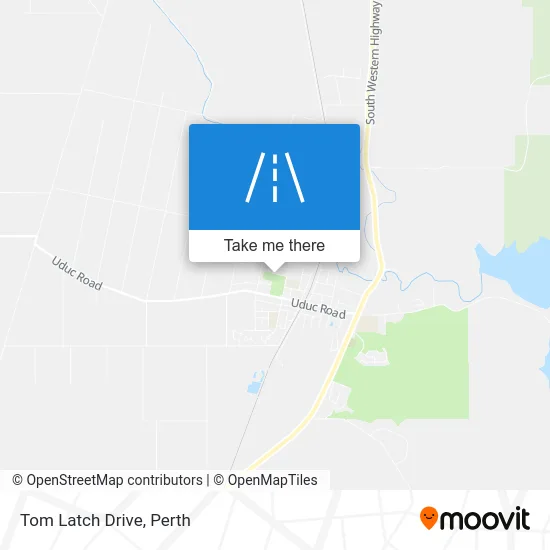 Mapa Tom Latch Drive