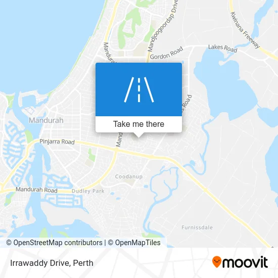Mapa Irrawaddy Drive