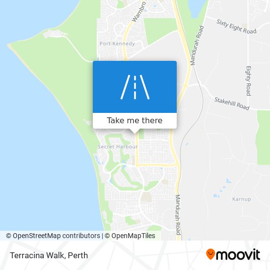 Terracina Walk map