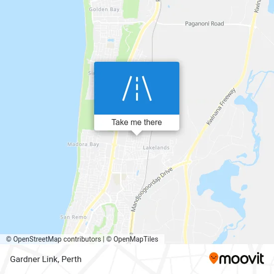 Mapa Gardner Link