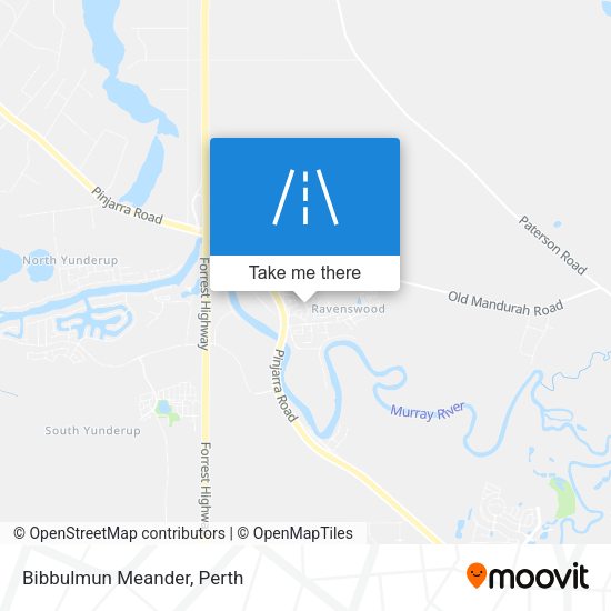 Bibbulmun Meander map