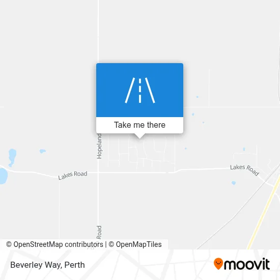 Mapa Beverley Way