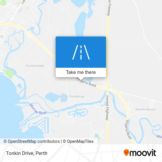 Mapa Tonkin Drive