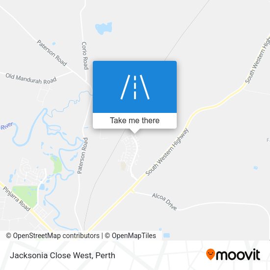 Jacksonia Close West map